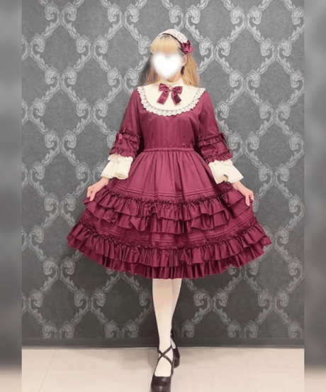 Pina sweetcollection／ドール姫袖ワンピース （ワイン）