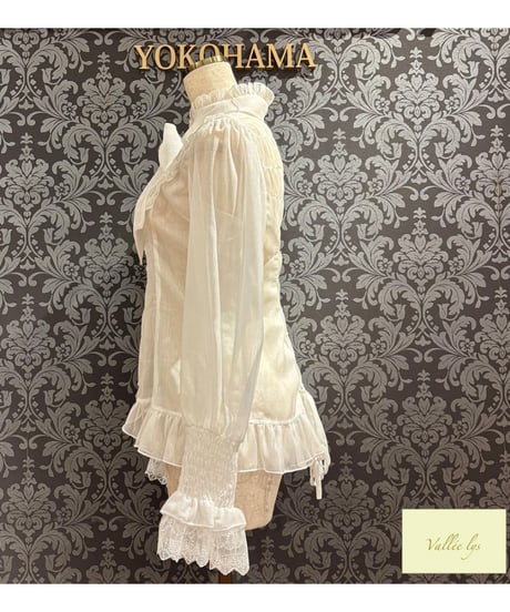 Vallée lys／Ethereal Ribbon Blouse（ホワイト）