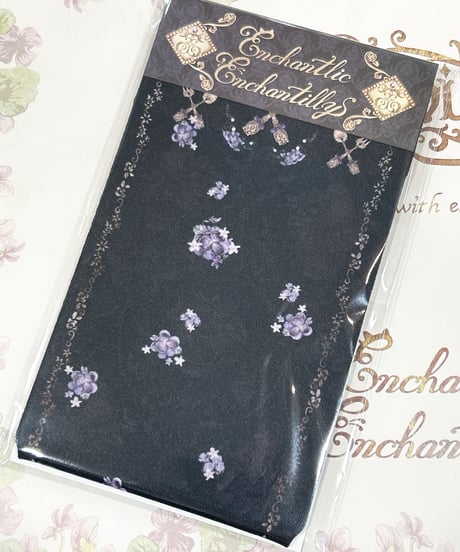 Enchantlic Enchantilly／すみれのお茶会オーバーニーソックス（黒）