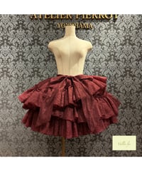 Vallée lys／ Petale Voile Skirt（ボルドー）