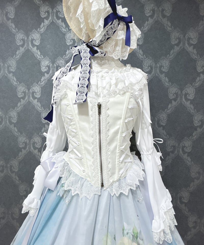 ATELIER PIERROT】 ミニコルセットワンピース ホワイト ATELIER