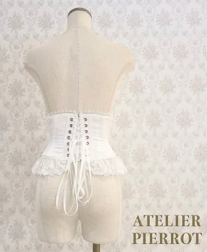ATELIER-PIERROT／Frill Short Corset Plus Size（ホワ