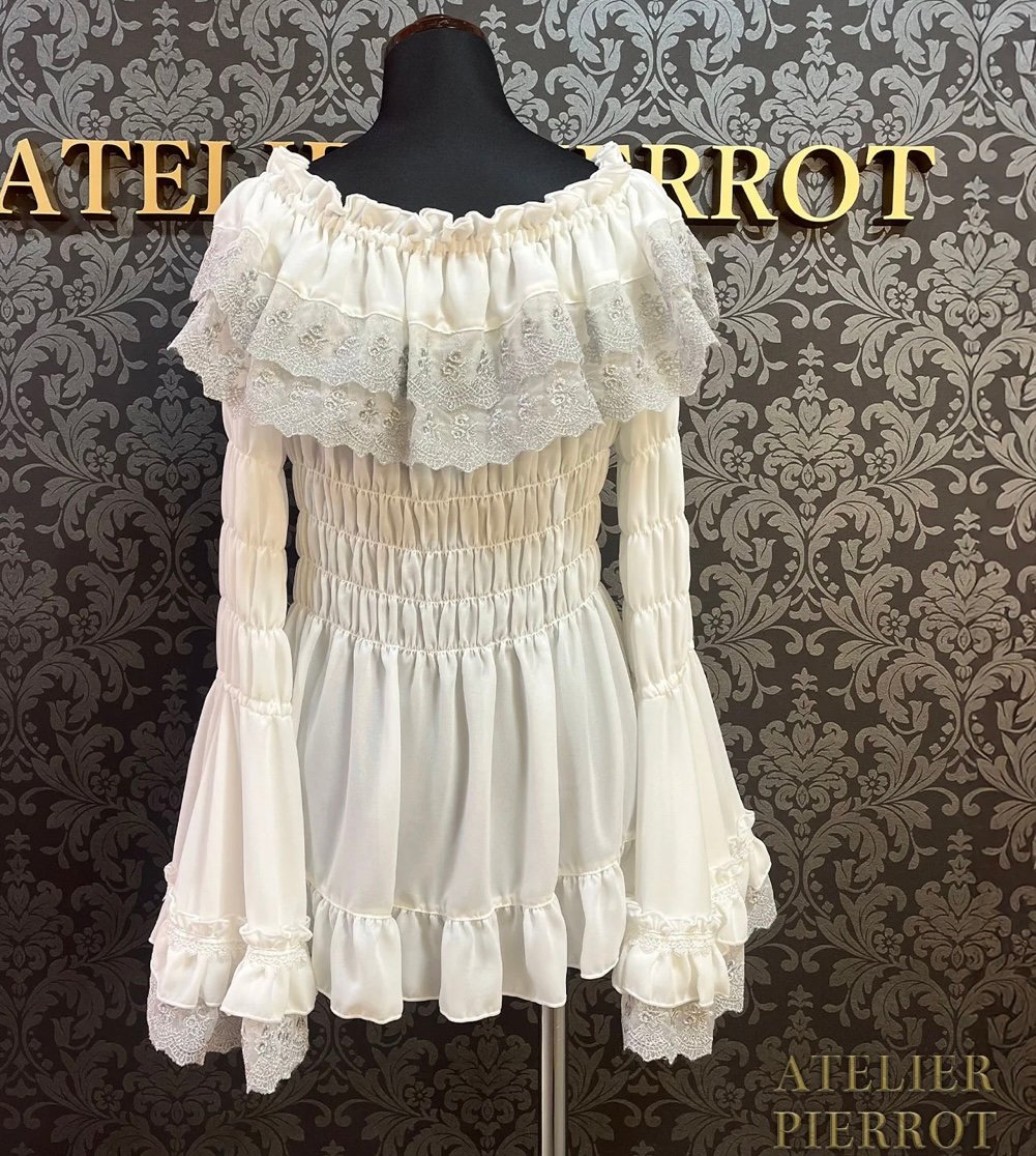 ATELIER-PIERROT／Eternal Nocturne Blouse（ホワイト） |