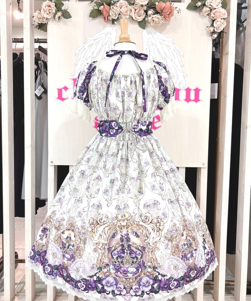 ｱﾝｼｬﾝﾃﾘｯｸ ｱﾝｼｬﾝﾃﾘｰ／すみれ姫の王冠ワンピース（生成）Lサイズ | chou
