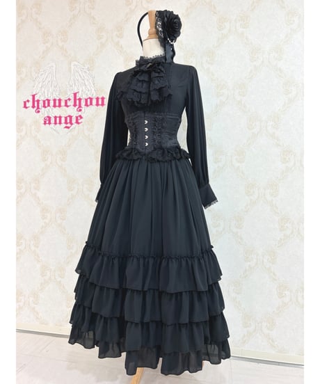 ATELIER-PIERROT／Frill Short Corset（ブラック）