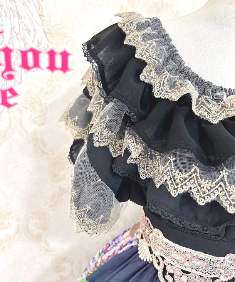 Triple* fortune ／藤ワンピース（ブラック） | chou chou ange