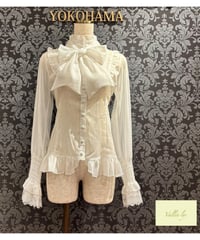 Vallée lys／Ethereal Ribbon Blouse（ホワイト）
