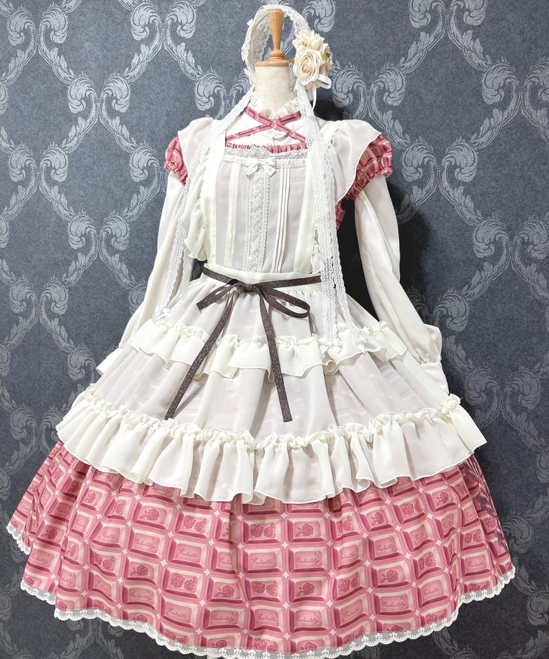 Enchantlic Enchantilly ワンピース Enchantlic Enchantilly／ｱﾝｼｬﾝﾃﾘｰﾁｮｺﾚｰﾄﾜﾝﾋﾟｰｽ（ﾙﾋﾞ