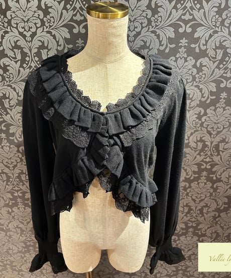 Vallée lys／Pale Sonata Cardigan（ブラック）