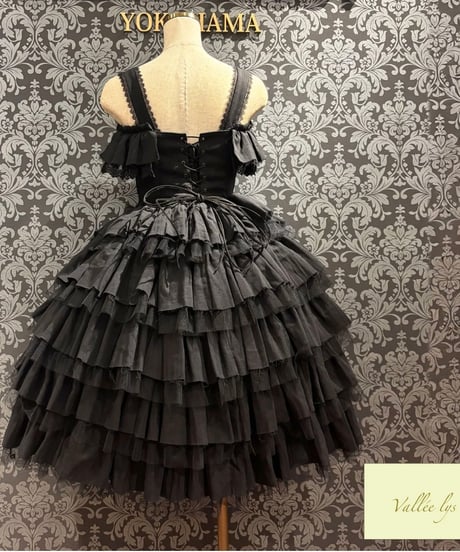 Vallée lys／Nonette Gauze Jumperskirt（ブラック）