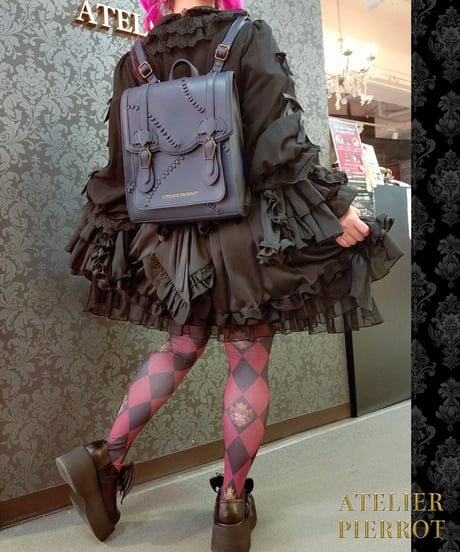ATELIER PIERROT ／“Nocturnal Grave”Mended Satchel（ネイビー）