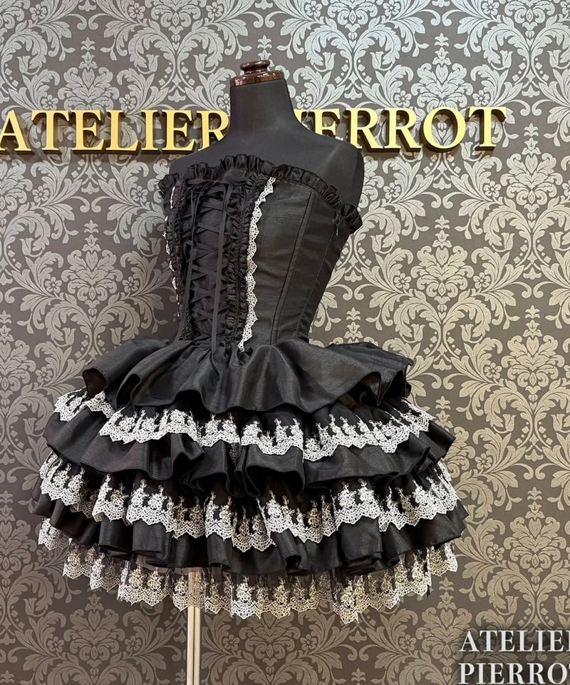 ATELIER-PIERROT／Mini Corset Dress (シルバーレースver)ブ