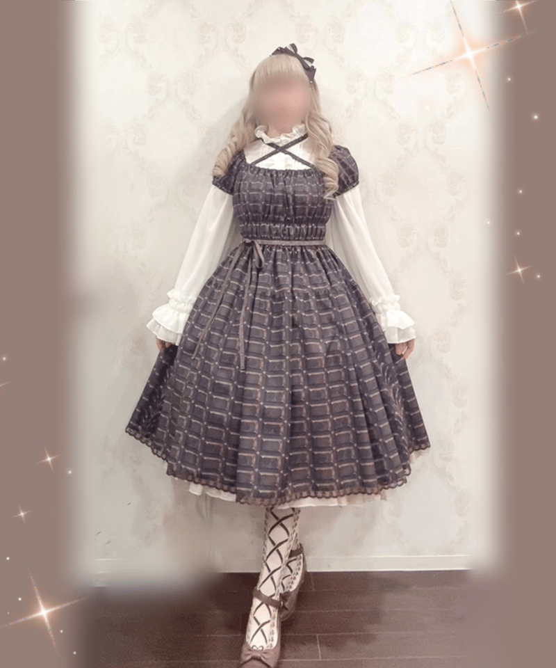 アンシャンテリックアンシャンテリー バラ柄ワンピース 黒 楽天市場】【中古】Enchantlic