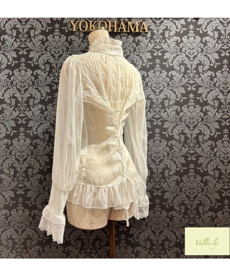 Vallée lys／Ethereal Ribbon Blouse（ホワイト）