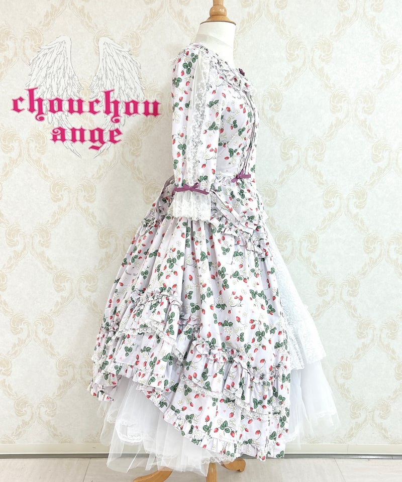 Innocent World／ロイヤルストロベリースカラップドレス（ピンク  