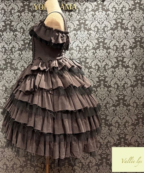 Vallée lys／Nonette Gauze Jumperskirt（グレー）