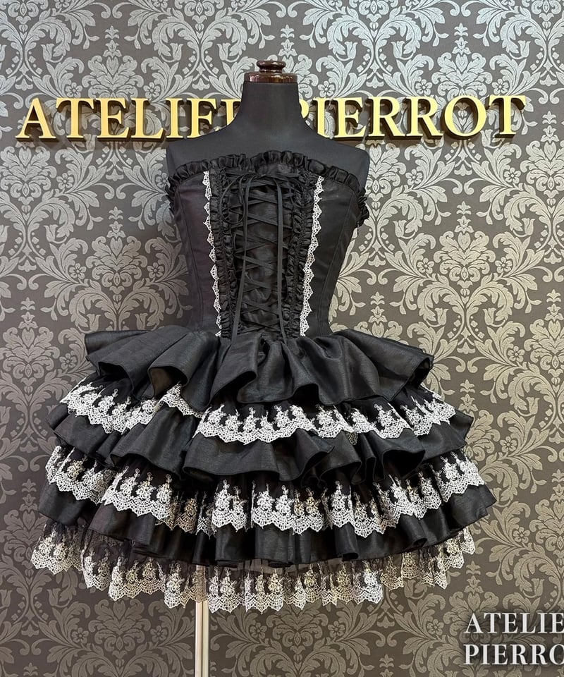 【ATELIER PIERROT】コルセット ブラック ATELIER-PIERROT】Midnight Thorn Corset【サイズ1(通常サ