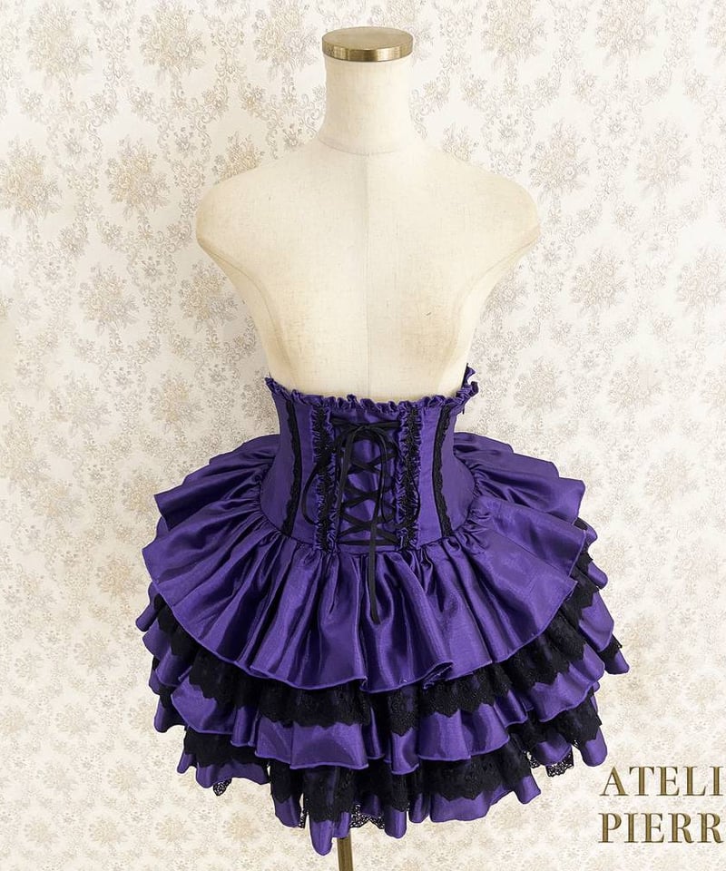アトリエピエロ ミニコルセットスカート パープル ATELIER-PIERROT／SMini Corset Skirt（パープル） | chou