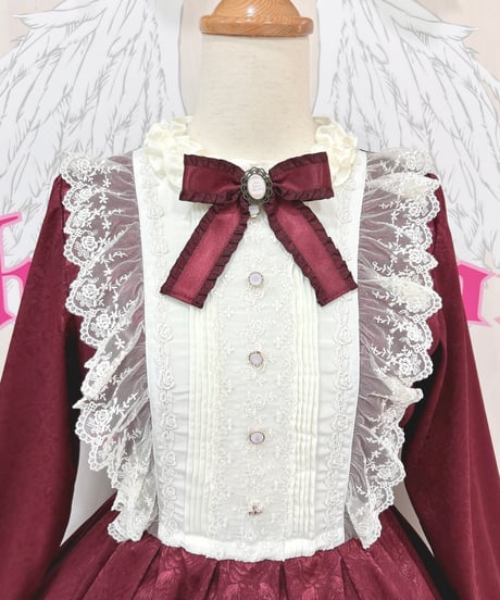 Pina sweetcollection／ローズジャガードワンピース（ワイン）