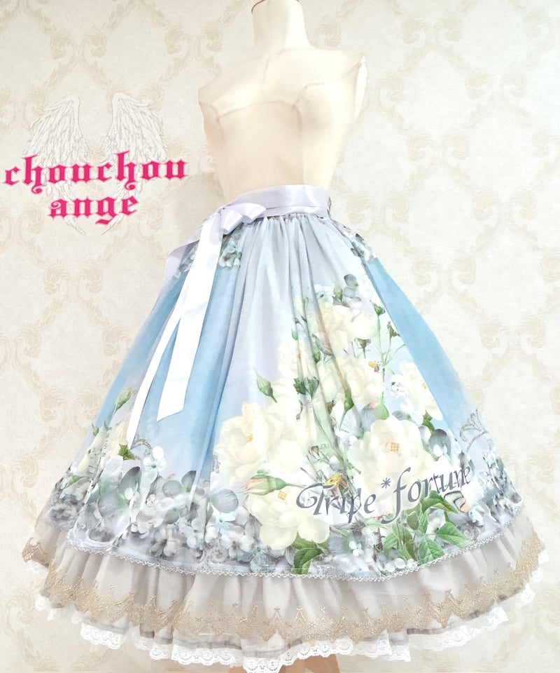 Triple fortune 緑ノ王国スカート Triple*fortune】 ダマスク柄ジャンパースカート | KIST ONLINE S