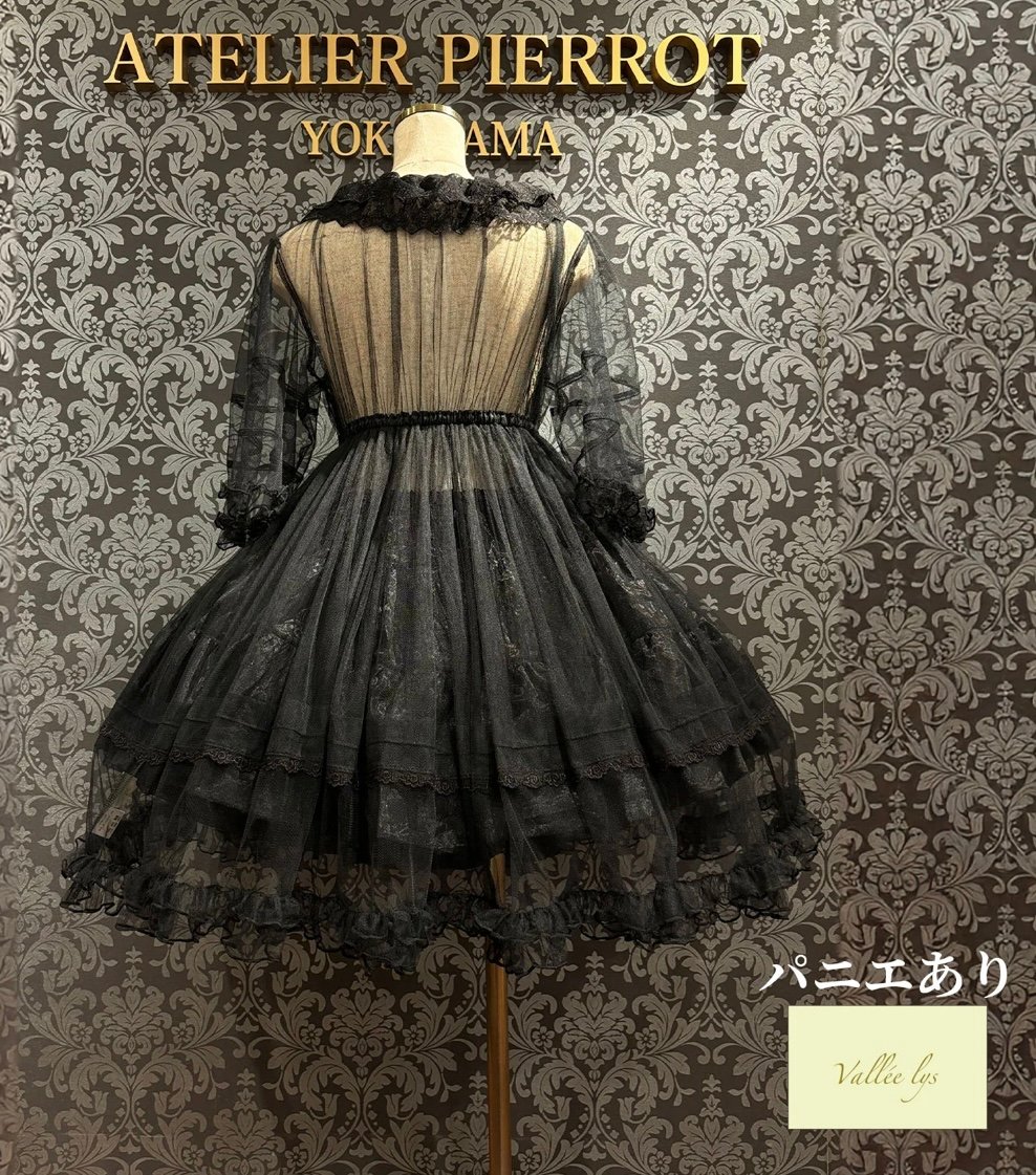 Vallée lys／Nocturne Sheer Tulle Dress（ブラック） | c