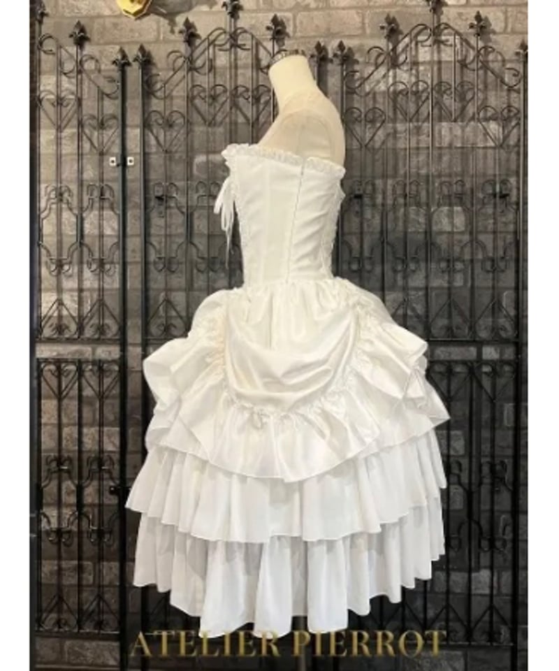 ATELIER-PIERROT／Bustle Corset Dress（ホワイト） | cho