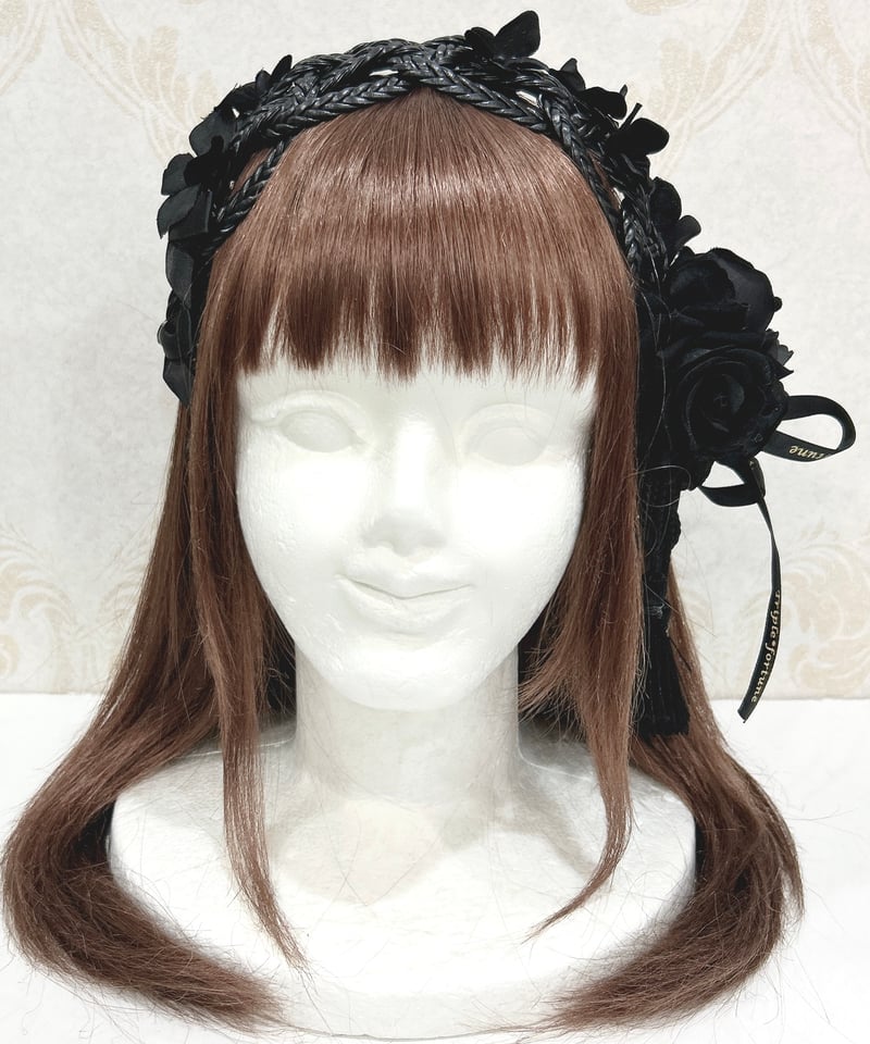 Triple* fortune ／編みカチューシャ（ブラック） | chou chou ang