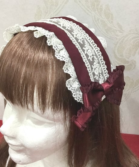 Pina sweetcollection／ローズガーデンカチューシャ（ワイン）