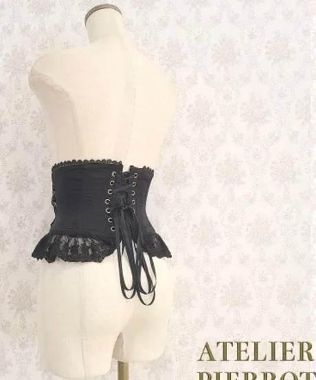 ATELIER-PIERROT／Frill Short Corset（ブラック）