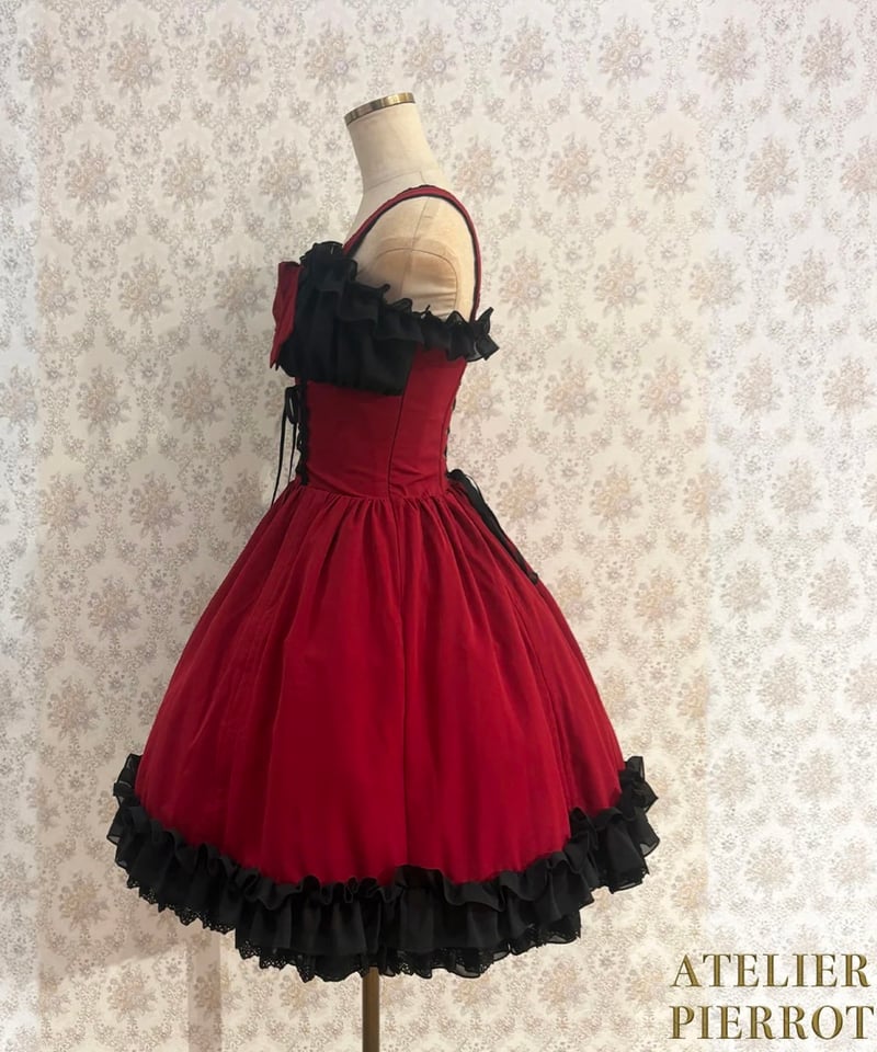 ATELIER-PIERROT／Eternal Waltz Jumper Skirt（ボルドー