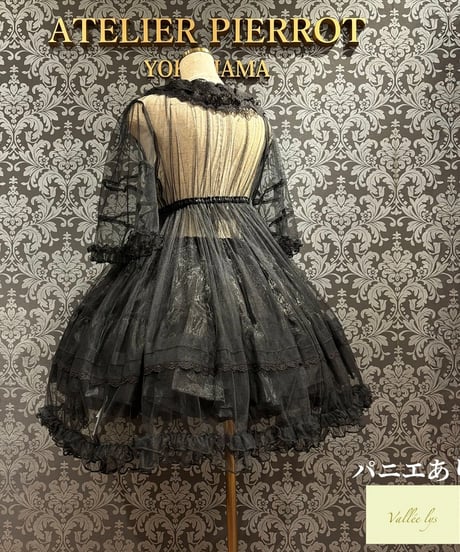 Vallée lys／Nocturne Sheer Tulle Dress（ブラック）