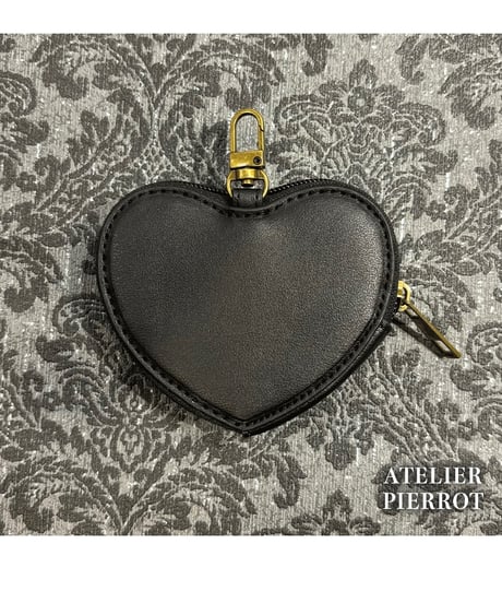ATELIER-PIERROT／ Pochette a la carte Series 　Coin Purse~Heart~（ブラック）