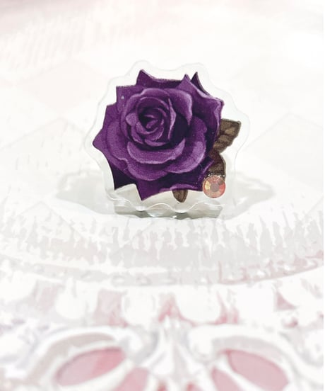ｱﾝｼｬﾝﾃﾘｯｸ ｱﾝｼｬﾝﾃﾘｰ／Dolled Up Ring （薔薇・紫）