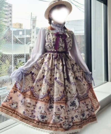 ｱﾝｼｬﾝﾃﾘｯｸ ｱﾝｼｬﾝﾃﾘｰ／すみれのお茶会ティアードJSK (Ivory)Mサイズ