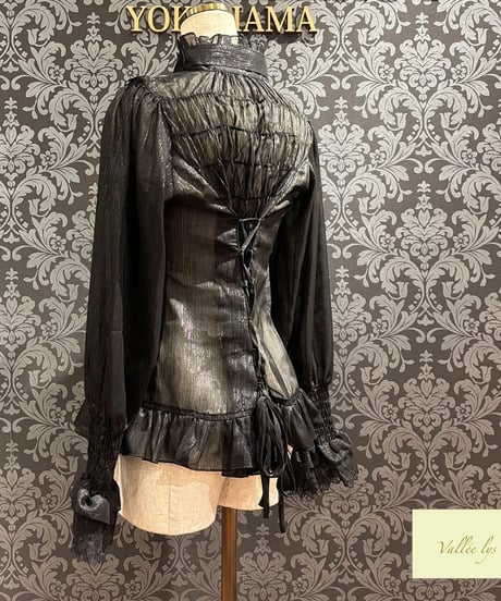 Vallée lys／Ethereal Ribbon Blouse（ブラック）