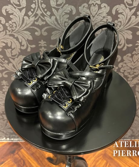 ATELIER-PIERROT／ Enchanted Corset Pumps（ブラック）S〜XLの4サイズ
