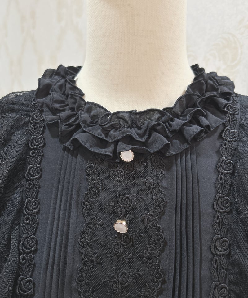 ピナスウィートコレクション　ローズジャガードワンピース Pina sweetcollection／ローズジャガードワンピース（ライトグレー