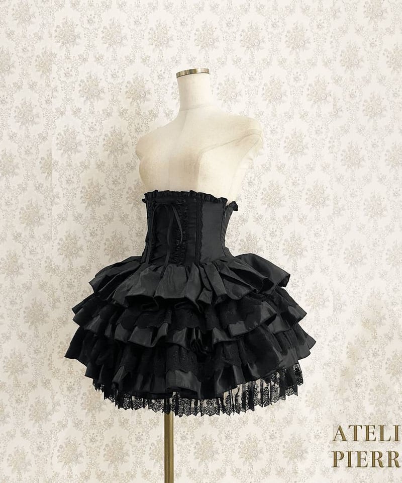 ATELIER-PIERROT／Mini Corset Skirt（ブラック） | chou
