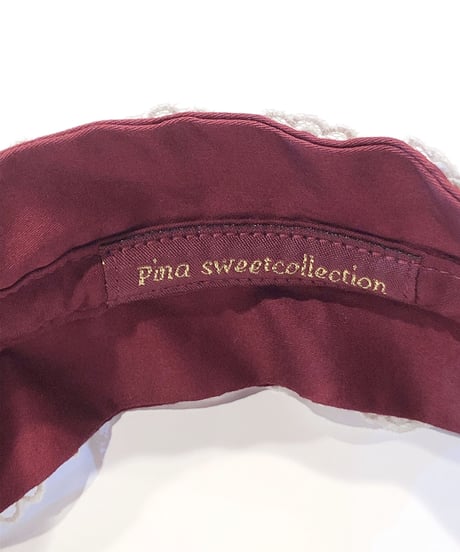 Pina sweetcollection／ドールレースカチューシャ（ワイン）