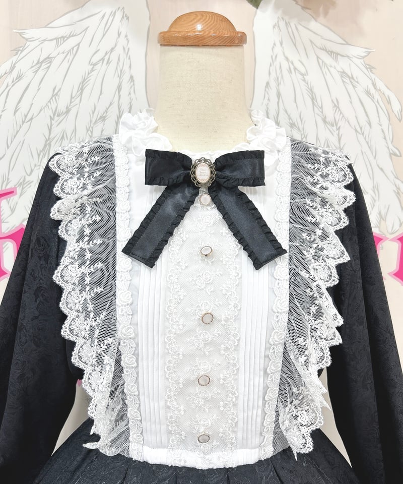 Pina sweetcollection／ローズジャガードワンピース（ブラック