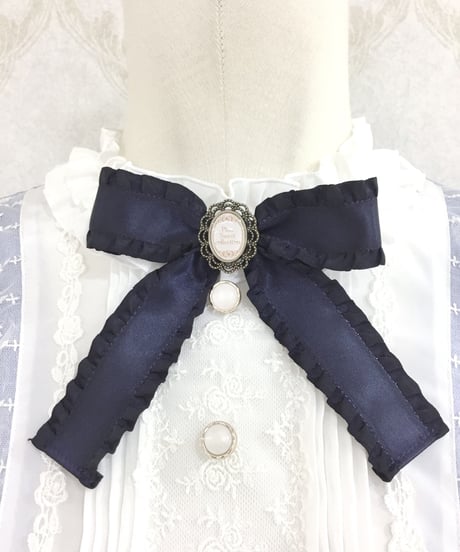 Pina sweetcollection／ローズジャガードワンピース（半袖・  サックス）