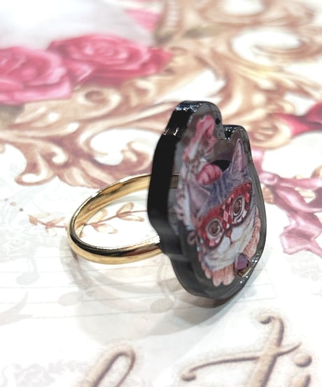 ｱﾝｼｬﾝﾃﾘｯｸ ｱﾝｼｬﾝﾃﾘｰ／Dolled Up Ring 〜Masquerade Cat〜（赤）