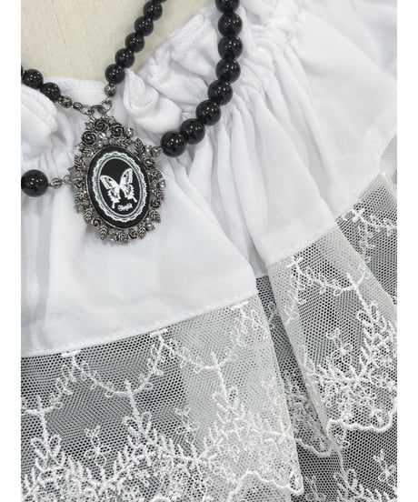 ATELIER-PIERROT／Shirring princess sleeve blouse （ホワイト）