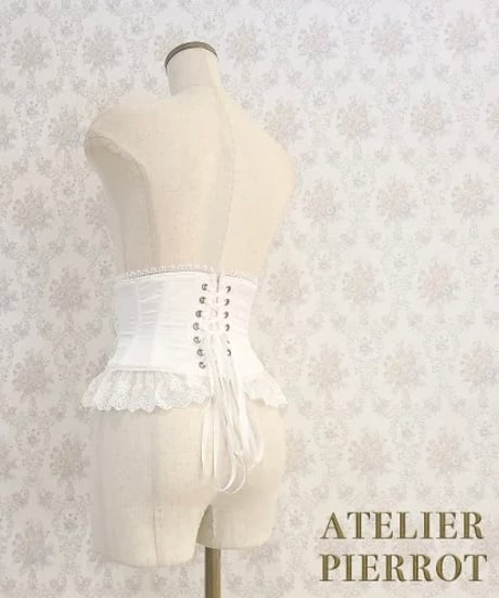 ATELIER-PIERROT／Frill Short Corset（ホワイト）