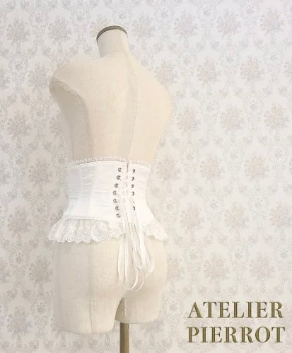 ATELIER-PIERROT／Frill Short Corset Plus Size（ホワ