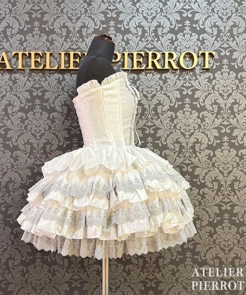 ATELIER-PIERROT／Mini Corset Dress (シルバーレースver)ホ