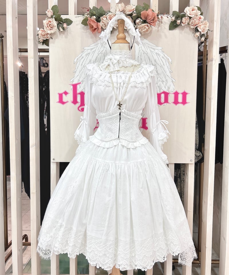 アトリエピエロ　ヴァレリスBlossom Breeze Blouse white ATELIER-PIERROT/Vallée lys】Blossom Breeze Blou