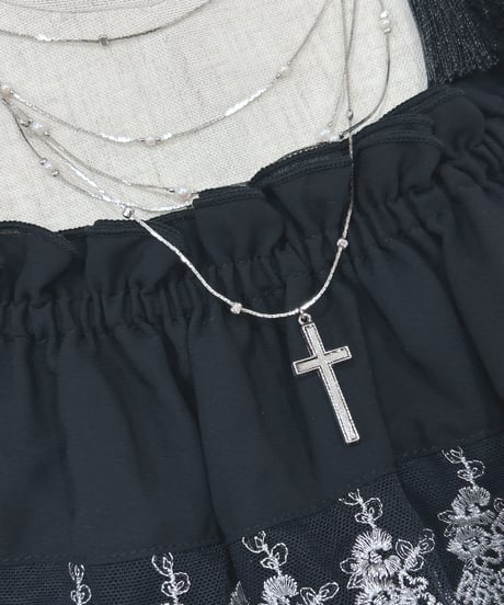 Sheglit／"Holy"クロスレイヤーネックレス