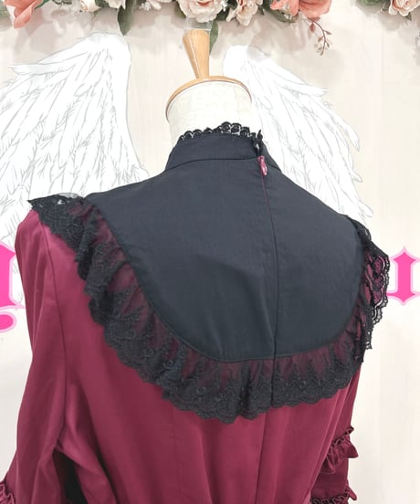 Pina sweetcollection／ドール姫袖ワンピース （ワイン×BK）