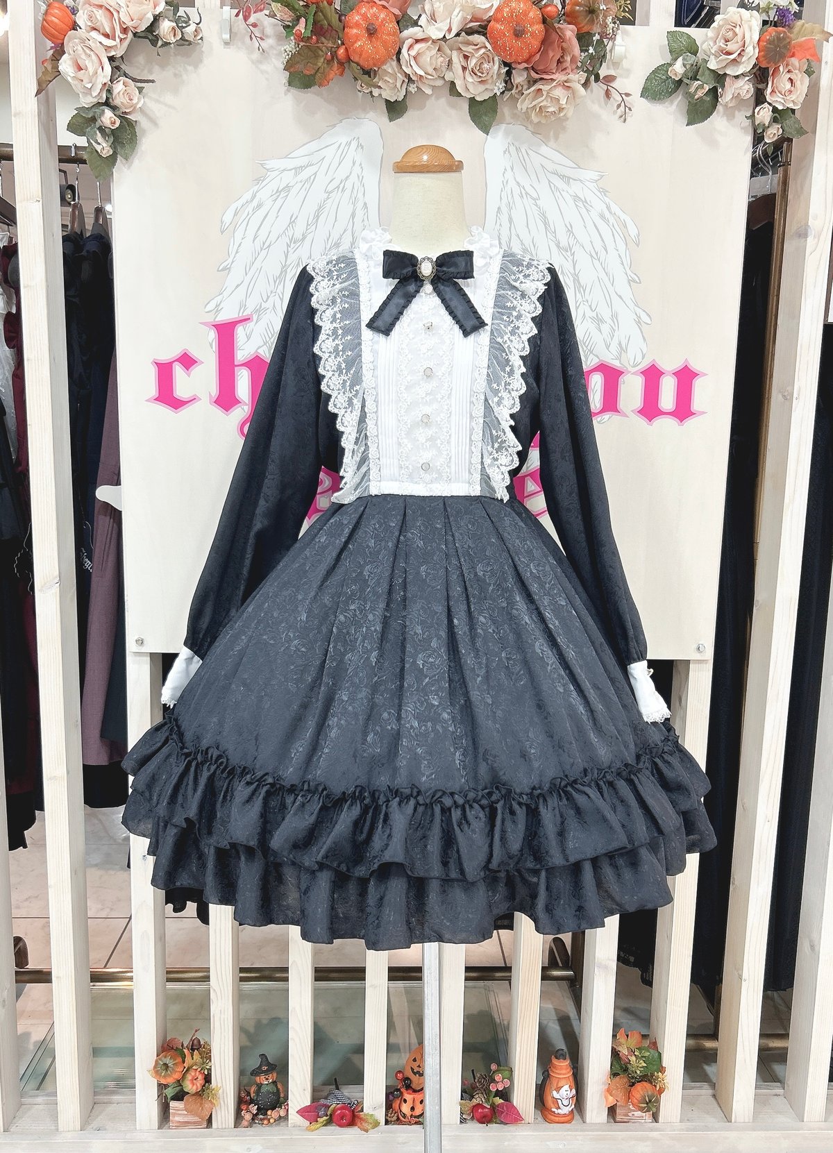 ピナスウィートコレクション　ローズジャガードワンピース Pina sweet collection】ピナスイートコレクション ローズ